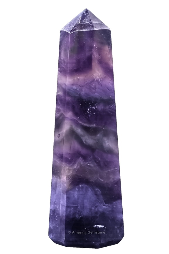 Purple Fluorite Crystal Tower Obelisk Point (3" to 4" INCH)