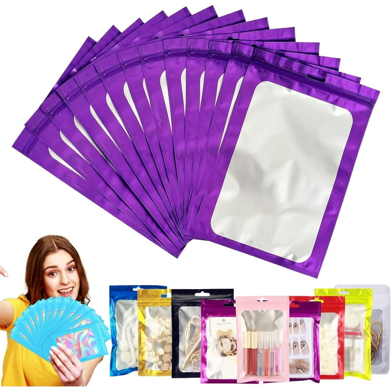 Mylar Bags Holographic Smell Proof Packaging Bag For Small