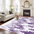 thumbnail image 1 of Purple Forest Area Rug 5x7 FT, Non Slip Bedroom Throw Carpet, Contemporary Silhouette Abstract Art Washable Soft Floor Carpet Non-Shedding Rug for Dining Room Bedside Classroom Desk, 1 of 9