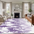 thumbnail image 1 of Purple Forest Large Area Rug 8x10 FT, Non Slip Living Room Throw Carpet, Contemporary Silhouette Abstract Art Washable Soft Indoor Outdoor Carpet Non-Shedding Rug for Bedroom Dining Room, 1 of 9