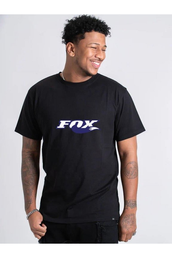 Purple Fox Racing Logo T-Shirt, for men & women, up to size 5XL.