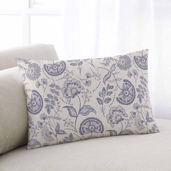 Purple Fruit Standard Size Pillow Cover, Pillowcase Protectors with Zipper, Breathable Decorative Throw Pillow Case Cover, Country Retro Floral Botanical Plant Pillow Shams for Couch Sofa 20x26Inch