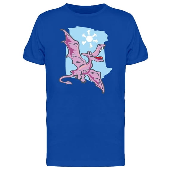 Purple Funny Flying Dinosaur Tee Men's -Image by Shutterstock