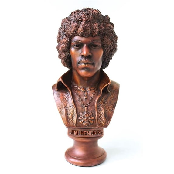 Purple Galaxy Jimi Hendrix Authorized Statuette Bust - JHBUST8