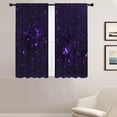 thumbnail image 1 of Purple Galaxy Window Curtains for Bedroom 42 x 63 Inch Rod Pocket Outer Space Stars Celestial Starry Cool Anime Kids Boys Women Living Bedroom Room Home Treatment Set of 2 Curtain Panels Drapes, 1 of 5