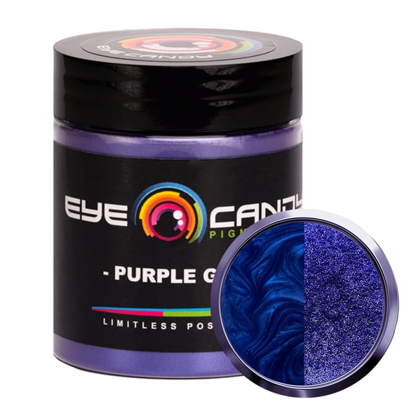 Purple Garden Mica Powder Pigment (25g) for DIY Crafts: Woodworking, Resin, Soap, Paint, and More