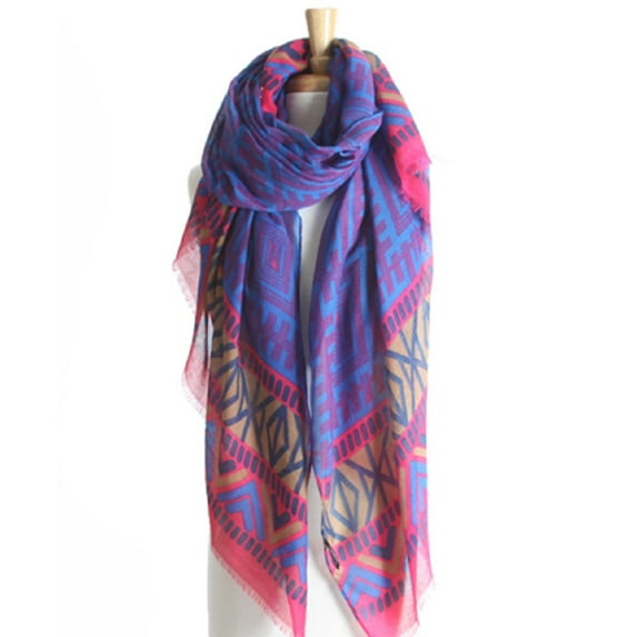 Scarvesnthangs Geometric Pareo Print Beach Hawaiian Swimwear Cover-Up
