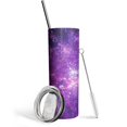 thumbnail image 1 of Purple Geometric Star Skinny Tumbler 20oz - Double Wall Vacuum Coffee- Birthday Gifts for Mom Sister Friends Women, 1 of 7