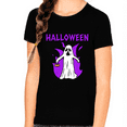 thumbnail image 1 of Purple Ghost Halloween Shirts for Girls Ghost Shirt Halloween Shirt for Girls Halloween Shirts for Kids, 1 of 6