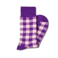thumbnail image 1 of Purple Gingham Socks, 1 of 6