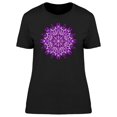 thumbnail image 1 of Purple Glass Mandala T-Shirt Women -Image by Shutterstock, Female XX-Large, 1 of 2