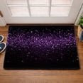 thumbnail image 1 of Purple Glitter Anti-Slip Flannel Mat, Durable Stain-Resistant & Machine Washable, for Living Room Bedroom Office Indoor Outdoor Bathroom Balcony Porch Kitchen Entryway Dog Mat, 1 of 10