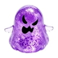thumbnail image 1 of Purple Glow in The Dark Ghost Squishy Toy with Glitter, Halloween Party Favors for Kids, Light Up Relaxation Toy, 1 of 4