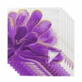 thumbnail image 1 of Purple Gold Cloth Napkins, Abstract Flower Ombre Aesthetics Paint Washable and Reusable Dinner Napkins Set of 6, Table Napkin for Kitchen Party Birthday Wedding Hotel Housewarming 20"x20", 1 of 8