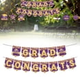 thumbnail image 1 of Purple Gold Graduation Banner, 2026 Graduation Decorations, Graduation Party Decorations, DIY Required Graduation Party Decorations Grad Banner, 2026 Graduation Banner 14Pcs Flags, 1 of 9