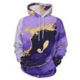 thumbnail image 1 of Purple Gold Marble Art-3 3D Print Hoodie Men Women Autumn Thin Pullover Sweatshirt Vintage Streetwear Tops, 1 of 6