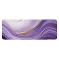thumbnail image 1 of Purple Gold Marble Pattern Kitchen Rug Mat,Kitchen Runner Rugs Non Skid Washable,Decorative Kitchen Floor Mats for Kitchen,Sink,Laundry,17"x47.2", 1 of 7