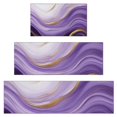 thumbnail image 1 of Purple Gold Marble Pattern Kitchen Rugs Sets Of 3,Kitchen Runner Rugs Non Skid Washable,Decorative Kitchen Floor Mats for Kitchen,Sink,Laundry,17"x30"+ 17"x47" + 17"x59", 1 of 6
