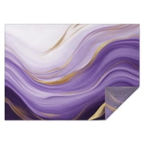 Purple Gold Marble Pattern Rectangle Tablecloth 60"x84",Waterproof Polyester Rectangle Table Cloth, Wipeable Spillproof Polyester Tablecloth for Dining, Camping, Indoor and Outdoor