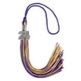 thumbnail image 1 of Endea Graduation Purple/Gold Mixed Color Graduation Tassel with Silver Date Drop, 1 of 10