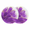 thumbnail image 1 of Purple Gold Round 15 Inch Placemats Set of 2, Abstract Flower Ombre Aesthetics Paint HeatResistant Non Slip Place Mats for Dining Table, Wipeable Braided Kitchen Table Mats for Housewarming, 1 of 9