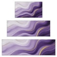 thumbnail image 1 of Purple Gold Wave Marble Kitchen Rugs Sets Of 3,Kitchen Runner Rugs Non Skid Washable,Decorative Kitchen Floor Mats for Kitchen,Sink,Laundry,17"x30"+ 17"x47" + 17"x59", 1 of 6