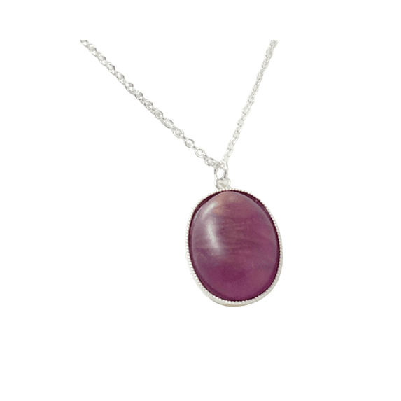 Purple Golden Luster Necklace