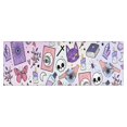 thumbnail image 1 of Purple Gothic Cat Crystal Pattern Kitchen Rug Mat,Kitchen Runner Rugs Non Skid Washable,Decorative Kitchen Floor Mats for Kitchen,Sink,Laundry,17"X47", 1 of 5