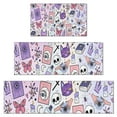 thumbnail image 1 of Purple Gothic Cat Crystal Pattern Kitchen Rugs Sets Of 3,Kitchen Runner Rugs Non Skid Washable,Decorative Kitchen Floor Mats for Kitchen,Sink,Laundry,17"x30"+ 17"x47" + 17"x59", 1 of 6