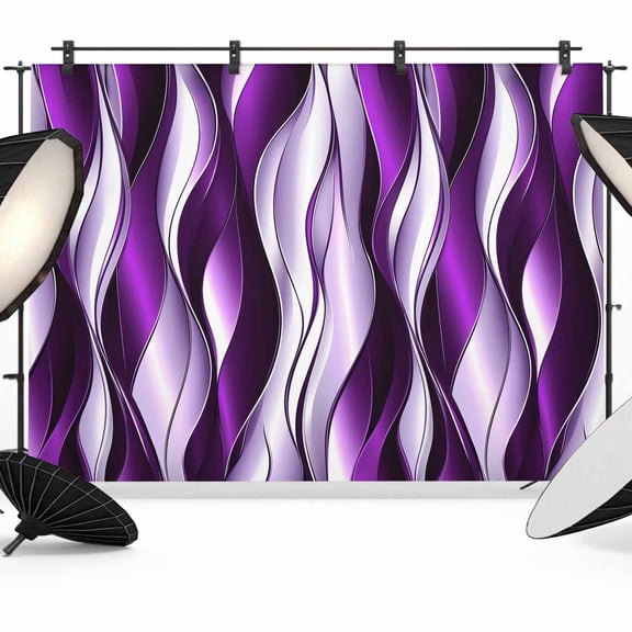 Purple Gradient Line Photography Backdrop 7x5FT, Abstract Twist Photo Backdrops, Background for Photography Studio Photo Studio Background, Back Drop for Photoshoot