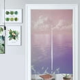 thumbnail image 1 of Purple Gradient Ocean Print Door Curtain Nordic Living Room DoorCurtain Porch Partition Curtain Kitchen Rative Half Curtain, 1 of 4
