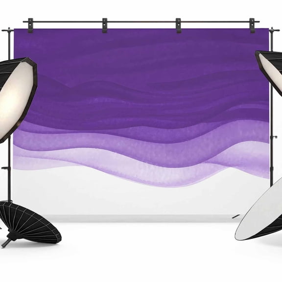 Purple Gradient Photography Backdrop 7x5FT, Watercolor Abstract Purple Gradient Water Ripples Photo Backdrops, Background for Photography Studio Photo Studio Background, Back Drop for Photoshoot