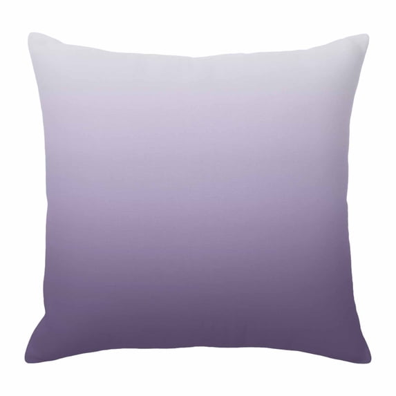 Purple Gradient Throw Pillow Cover Cotton Linen Cushion Cover Throw Pillow Case with Invisible Zipper for Couch Sofa Bed Chair Car 16x16 Inch
