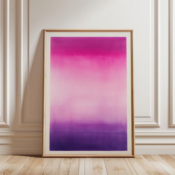 Purple Gradient Wall Art, Ethereal Dopamine Decor Poster, Dreamy Bold Minimalist Pastel Statement Poster, , Poster Print Only