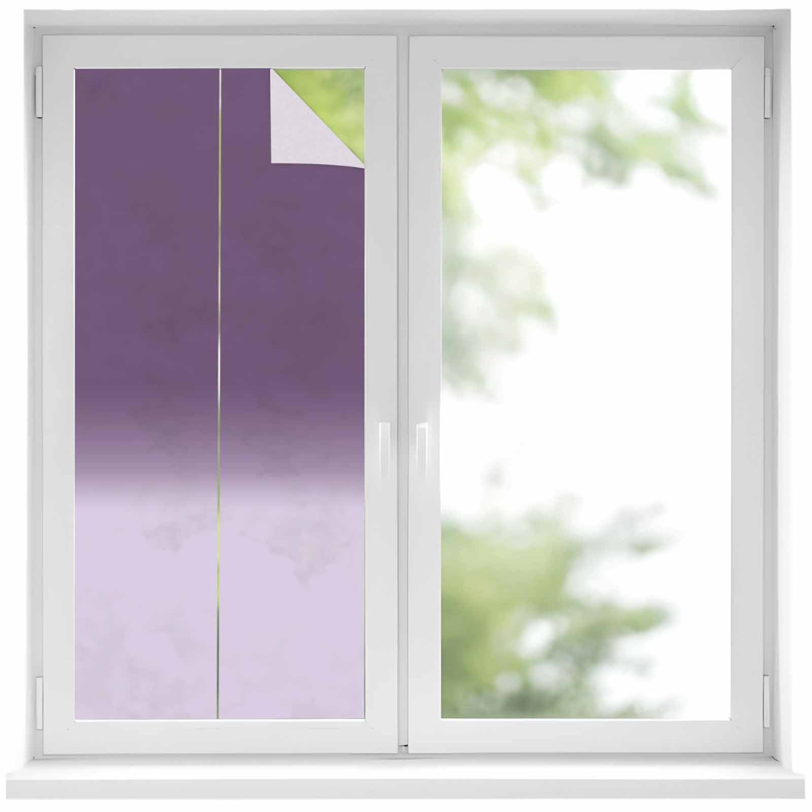 Purple Gradient Window Privacy Film Simple Color Gradient Abstract Art ...
