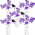 Purple Graduation Centerpiece Sticks 2024, Graduation Party