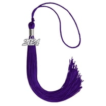 Endea Graduation Purple Graduation Tassel with Silver Date Drop