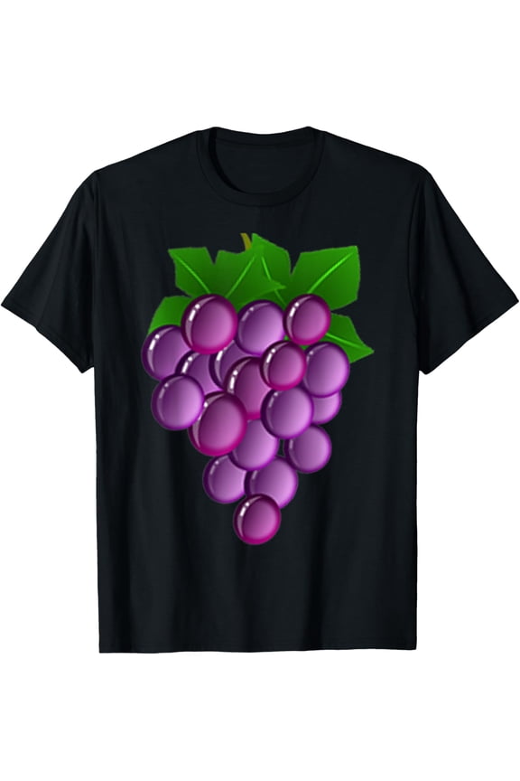 Purple Grapes Halloween Costume Vine Vineyard Fruit Hanging T-Shirt