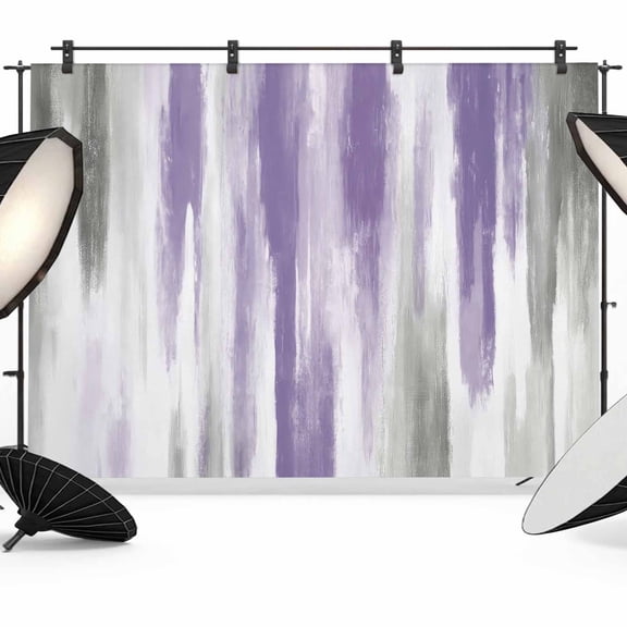 Purple Gray Backdrop for Photoshoot,Photography Photo Studio Background Wall Backdrop,Vintage Country Abstract Gradient Aesthetic Back Drop Banner Panel for Portraits Wedding Live Streaming 7x5Ft