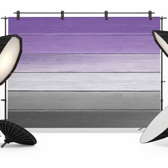 Purple Gray Backdrop for Photoshoot,Photography Photo Studio Background Wall Backdrop,Vintage Rustic Abstract Striped Wooden Grain Back Drop Banner Panel for Portraits Wedding Live Streaming 10x8Ft