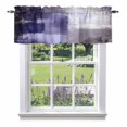 thumbnail image 1 of Purple Gray Kitchen Curtain Valances for Windows Farmhouse Short Curtains, Modern Oil Painted Art Abstract Geometric Rod Pocket Valance Curtain for Bedroom Cafe Living Room 54"x18", 1 of 8