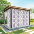 thumbnail image 1 of Purple Gray Leaves Outdoor Curtains for Patio Waterproof,Windproof Privacy Curtains with Weighted Bottom,Summer Tropical Plant Aesthetics Outside Drapes for Picnic Garage Yard Cabana 54"x95" 1 Panel, 1 of 8