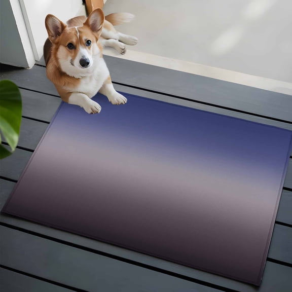 Purple Gray Washable Area Rug 2x3 Gradient Texture Low-Profile Area Rugs with Non Slip Backing Indoor Floor Carpet for Entrance Living Room Bedroom Home Office