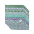 thumbnail image 1 of Purple Green Boho Cloth Napkins Set of 8 Reusable Dinner Napkins, Vintage Ethnic Tribe Abstract Art Cocktail Napkin Washable Table Napkins for Wedding/Holiday Party/Baby Shower 20"x20", 1 of 7