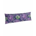 thumbnail image 1 of Purple Green Flowers Body Pillow Covers, Watercolor Vintage Botanical Soft Bed Throw Pillowcases Breathable Cooling Long Lumbar Body Pillow Sham Cover for Bed Sofa 20''x54'', 1 of 7