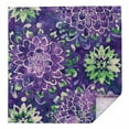 thumbnail image 1 of Purple Green Flowers Cloth Napkins Washable Set of 1, Watercolor Vintage Botanical Reusable Dinner Table Napkins Cloth Bulk for Weddings Kitchen Restaurants Hotel Events Parties 20 x 20 Inch, 1 of 9