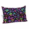 thumbnail image 1 of Purple Green Mushroom Pillow Covers King, Abstract Art Botanical Gradient Soft Brushed Microfiber Breathable Throw Pillow Covers, Pillowcase with Zipper for Couch Sofa Bedroom Living Room 20"x36", 1 of 9