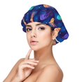 thumbnail image 1 of Purple Green Orange Jellyfish Silk Bonnet for Sleeping Women Men, Adjustable Elastic Satin Bonnet Bonnet for Sleeping, Soft Cute Similar Silk Curly Hair Bonnet for Sleeping, 1 of 7