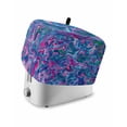 thumbnail image 1 of Purple Green Waves Small Toaster Cover 2 Slice, Kitchen Appliance Covers, Modern Abstract Art Toaster Oven Cover with Loop, Bread Machine Cover Polyester Dust Cover Protection, 1 of 4