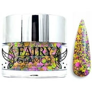 Purple, Green, and Black Chunky Glitter Dip and Acrylic Nail Powder | Going Batty